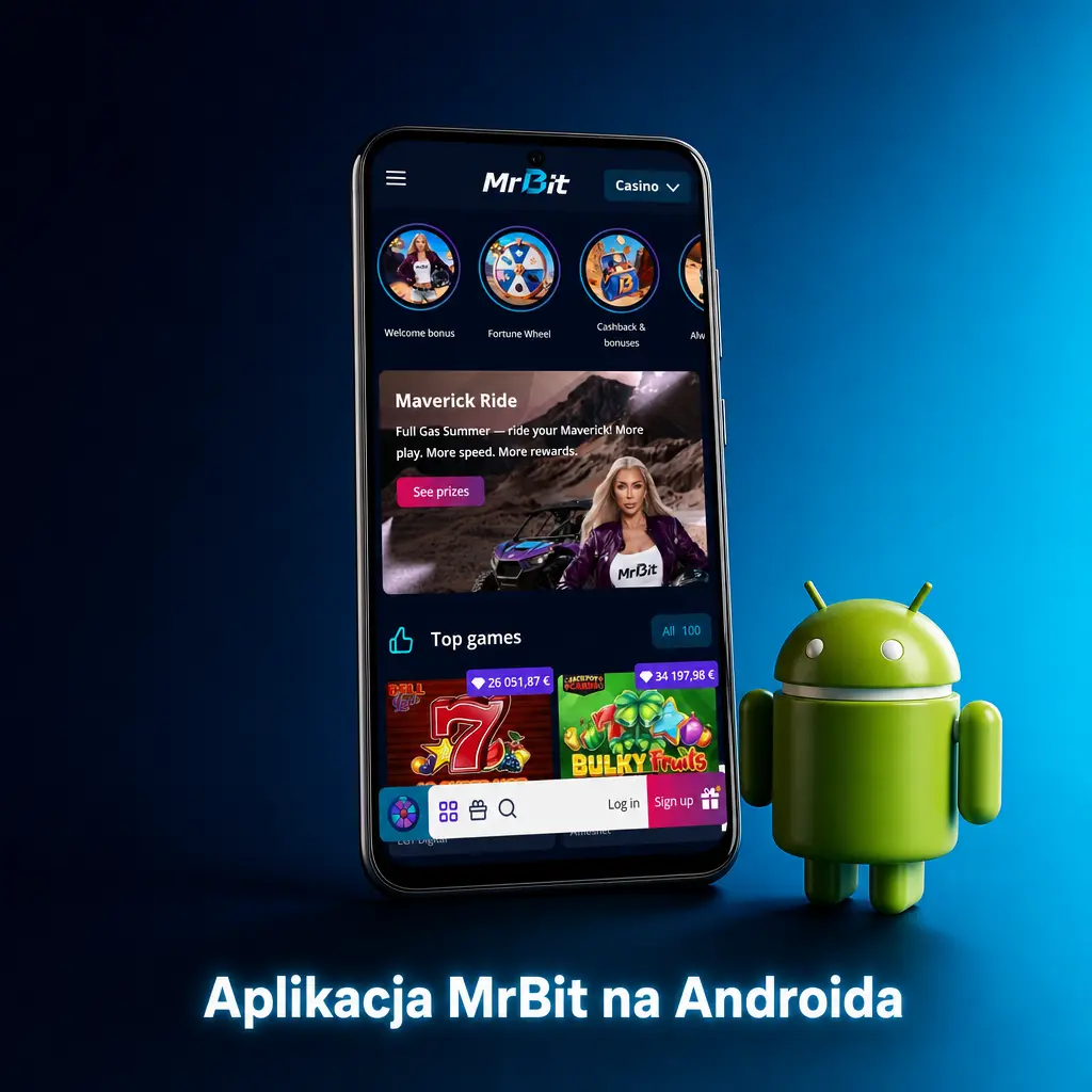 Aplikacja MrBit na Androida – zakłady sportowe i kasyno online, instalacja pliku APK poza Google Play