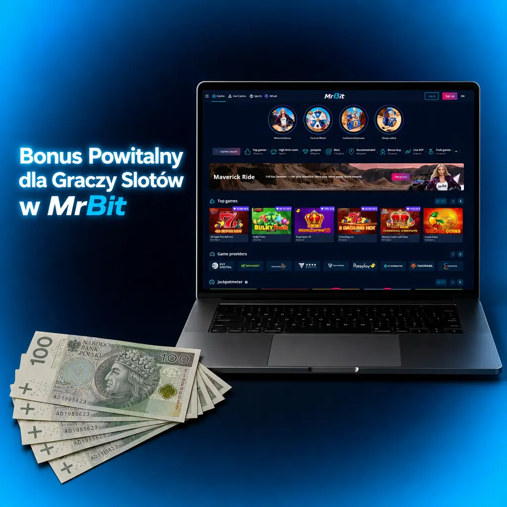 Bonus powitalny MrBit: 100% do 2155 PLN plus 500 free spinów dla nowych graczy slotów po pierwszym depozycie