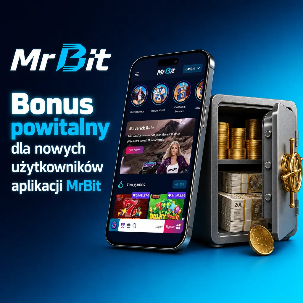 Bonus powitalny MrBit: 100% do 108 PLN free bet lub 100% do 2155 PLN + 500 free spinów w kasynie