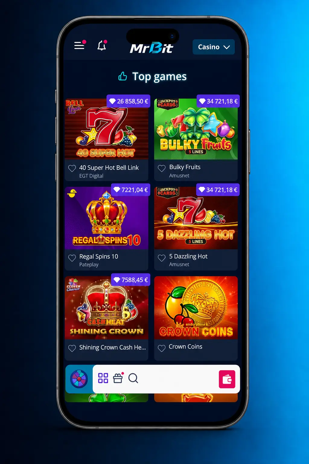 Instrukcja krok po kroku, jak zalogować się i zacząć grać w automaty online na MrBit Casino.