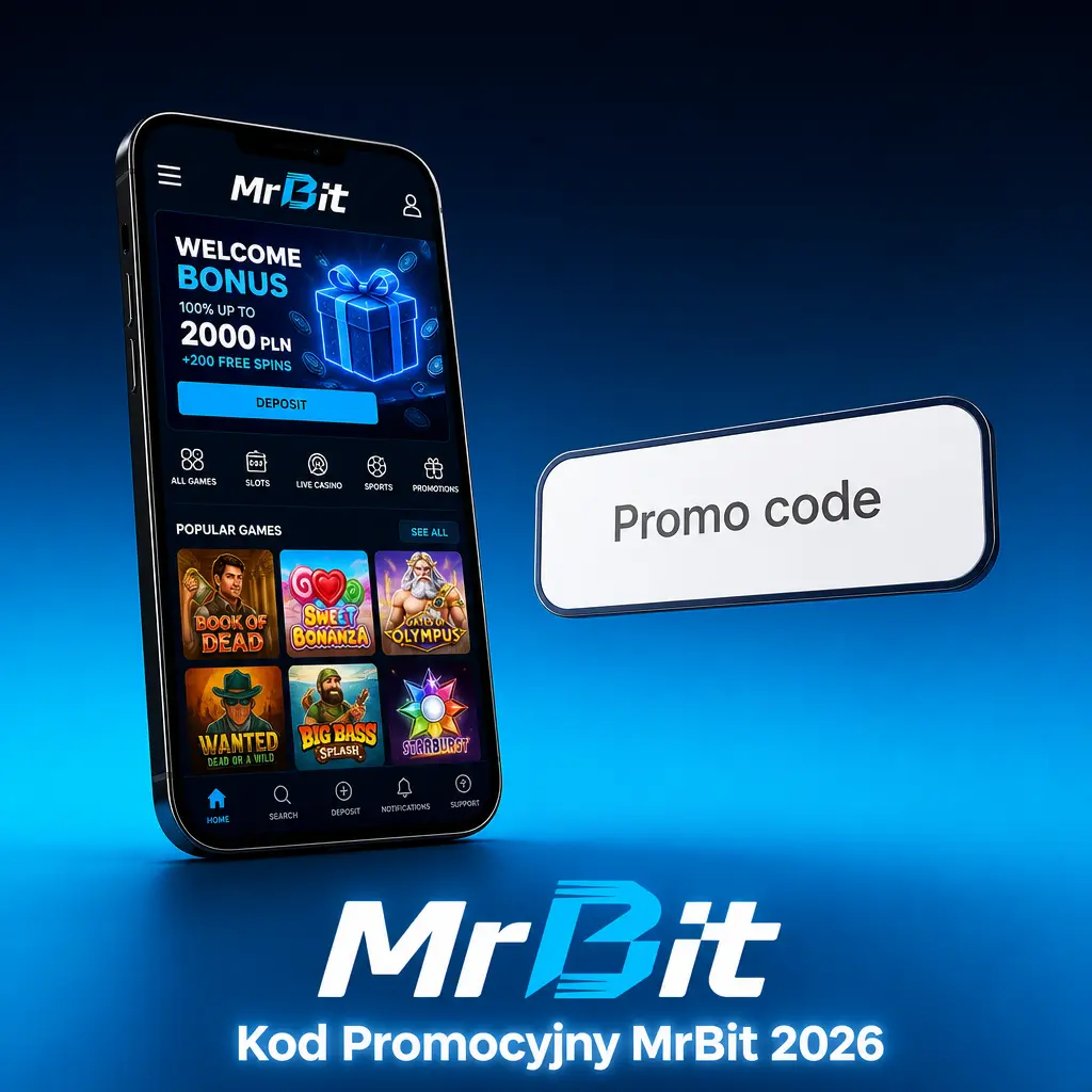 Kod promocyjny MrBit 2026 – bonusy powitalne do 2155 PLN i 500 FS w kasynie oraz freebet w zakładach sportowych