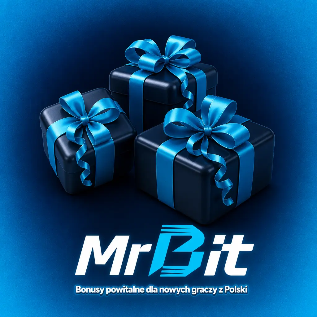 Bonusy powitalne MrBit dla nowych graczy z Polski – kasyno 100% do 2155 PLN + 500 free spinów i freebet sportowy 100% do 108 PLN.