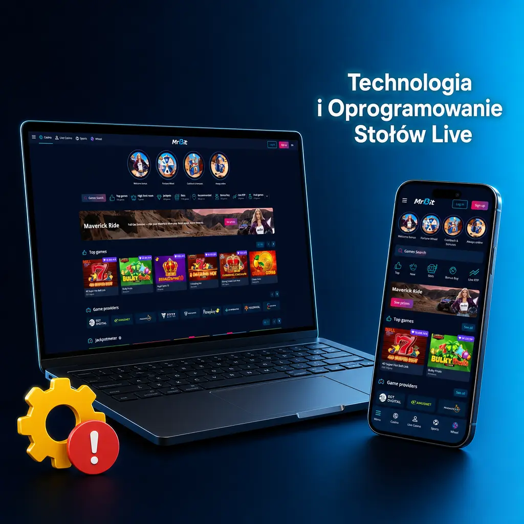Jednostka GCU pod stołem live oraz sensory OCR odczytujące karty i przesyłające dane w czasie rzeczywistym