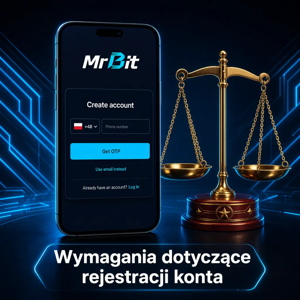 Wymagania dotyczące rejestracji konta na MrBit – wiek, jedno konto na gracza i zgodność danych z dokumentem tożsamości