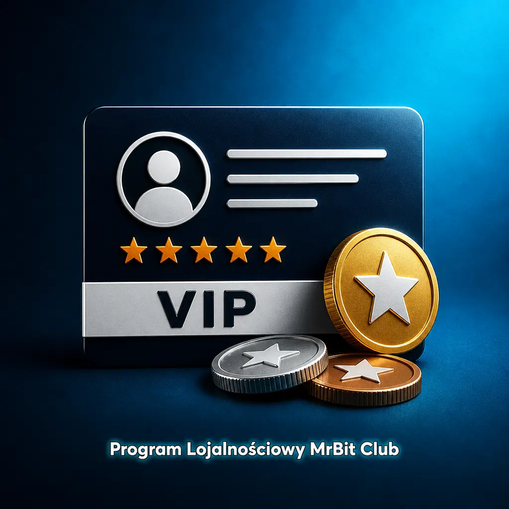 Program Lojalnościowy MrBit Club – poziomy Bronze do VIP Diamond, punkty za obrót, cashback i bonusy dla graczy