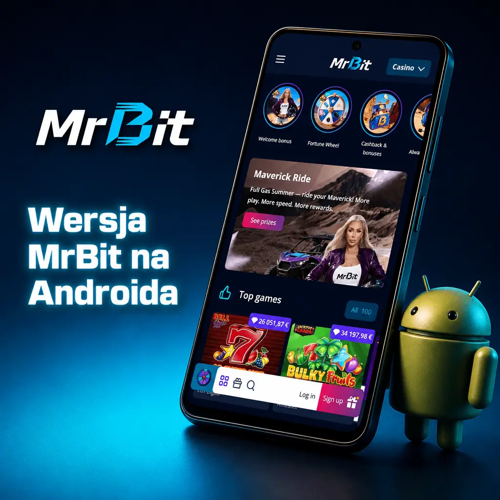 Instrukcja dodawania skrótu MrBit do ekranu głównego telefonu z Androidem w przeglądarce Chrome