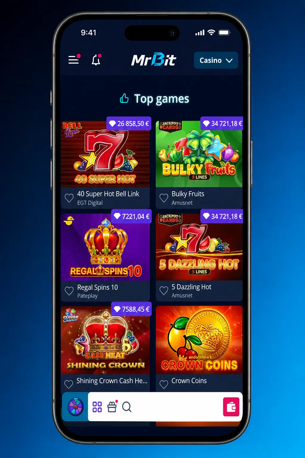 Instrukcja rejestracji i dołączenia do stołu z krupierem w live casino MrBit w 5 krokach.