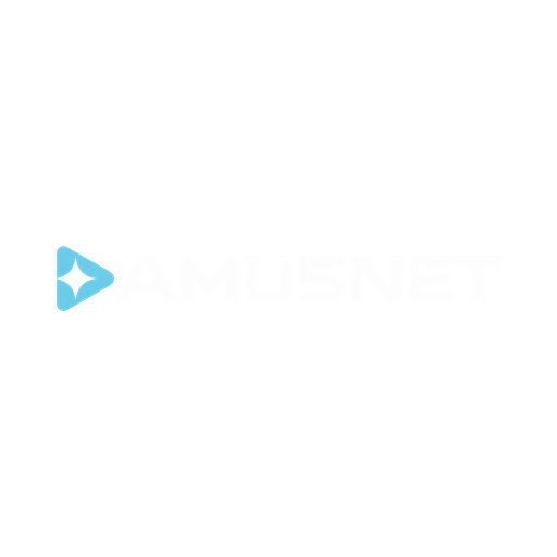 Logo Amusnet, dostawcy gier kasynowych w MrBit Polska